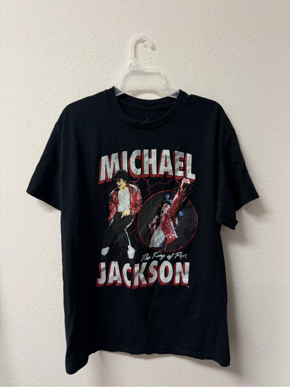 Michael Jackson Black Graphic Short Sleeve Tee